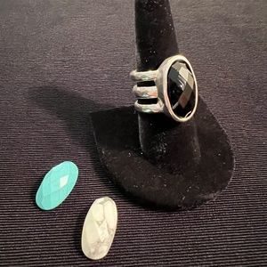 Silpada silver and interchangeable stones